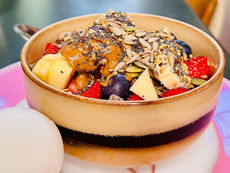 Healthy vegetarian breakfast served during the Elevated Mind Retreats experience