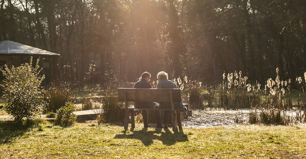 Participants connecting outdoors during an Advanced Retreat at Elevated Mind Retreats in the Netherlands
