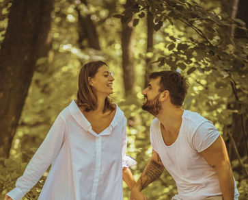 Couple enjoying a private psilocybin retreat in the Netherlands