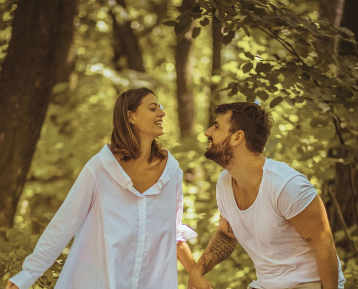 Couple enjoying a private psilocybin retreat in the Netherlands