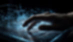 hand touching a screen