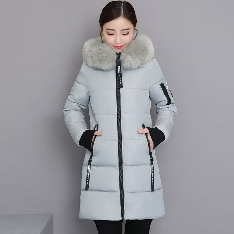 Miniatura: Casaco de Inverno com Pele Sintética – Parka Longa Feminina 2026
