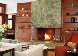 Quartzite fireplace