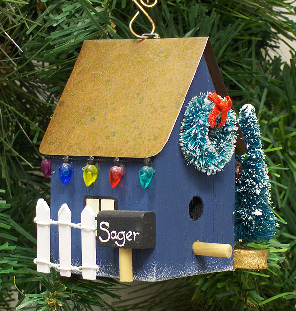 Thumbnail: Personalized Birdhouse Ornament