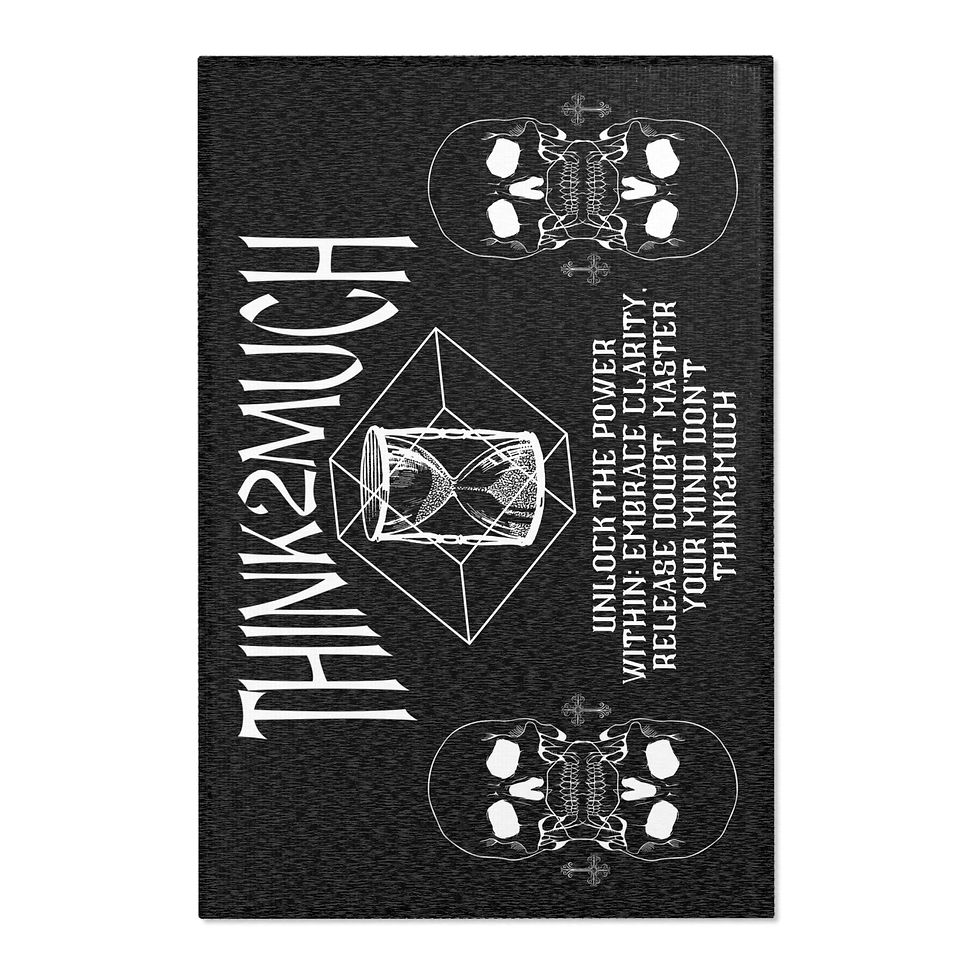 THINK2MUCH Area Rug (Black)