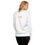 Thumbnail: White unisex sweatshirt back view