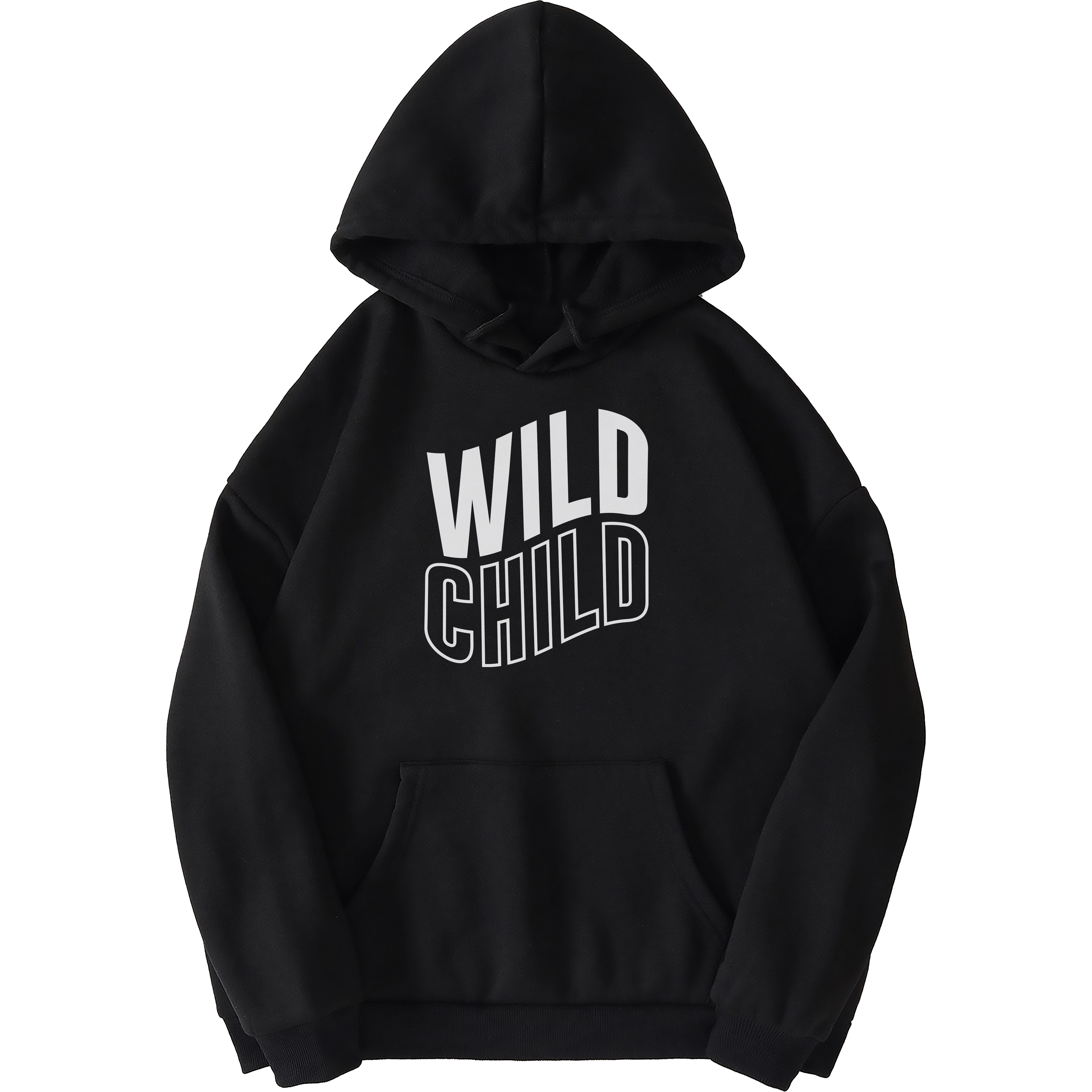 stewpidazzle-black-graphic-hoodie-front-view