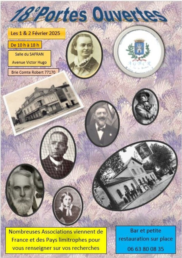 Affiche des 18e portes ouvertes de l'ABGCR.
