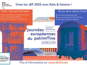 Affiche des JEP 2025 de Rails & histoire