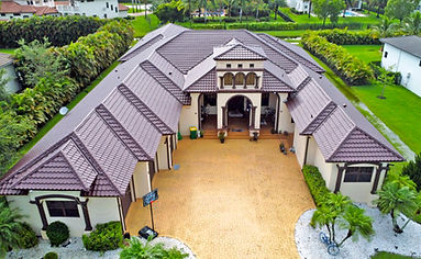 metal spanish style roof in south florida