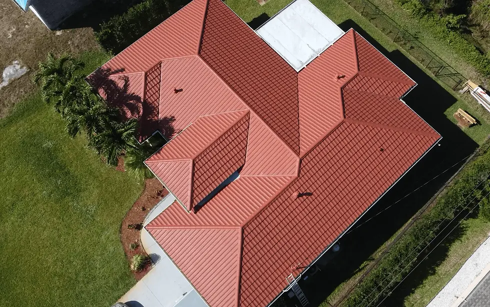 Red Metal Clay Roof Tile