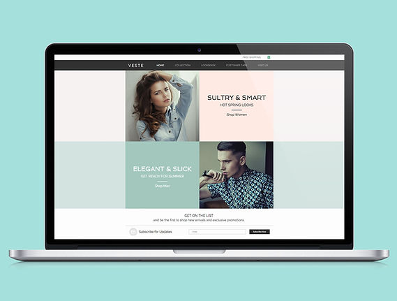 Stylish Website Display