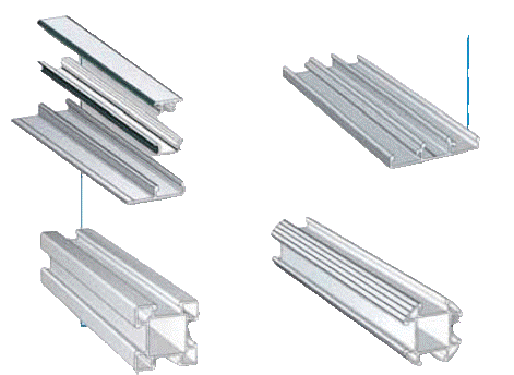 Clipsuri Aliclip standard FILCLAIR™ din aluminiu, profil Omega și cheie PVC pentru fixarea foliei pe structura serei
