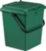 Container universal de stocare 8L verde – produs individual, vedere frontală