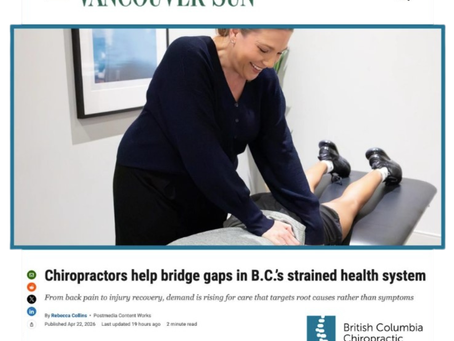 "Chiropractors help bridge gaps in B.C.'s strained health system"