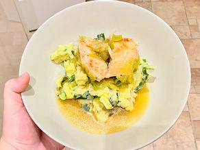 REVIEW: Gousto Lemony Chicken With Crushed Potato Colcannon