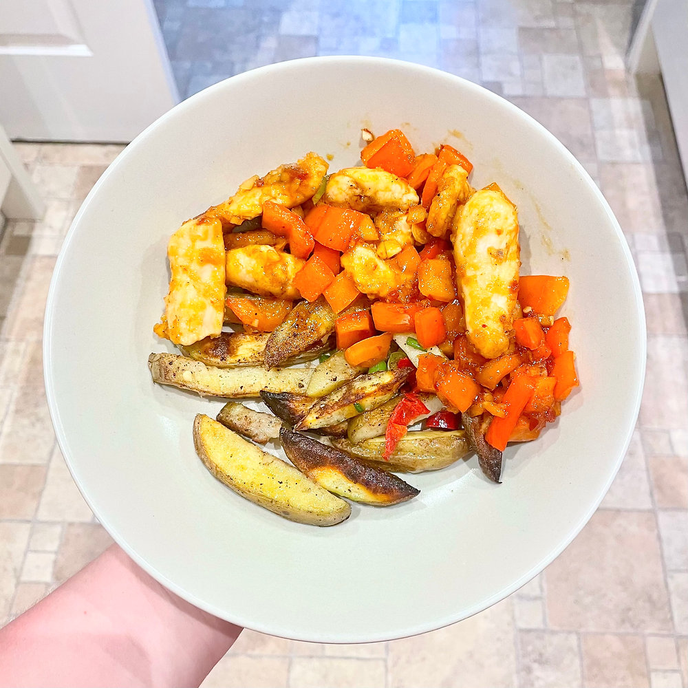 REVIEW Gousto Sticky Chicken With Salt & Pepper Chips