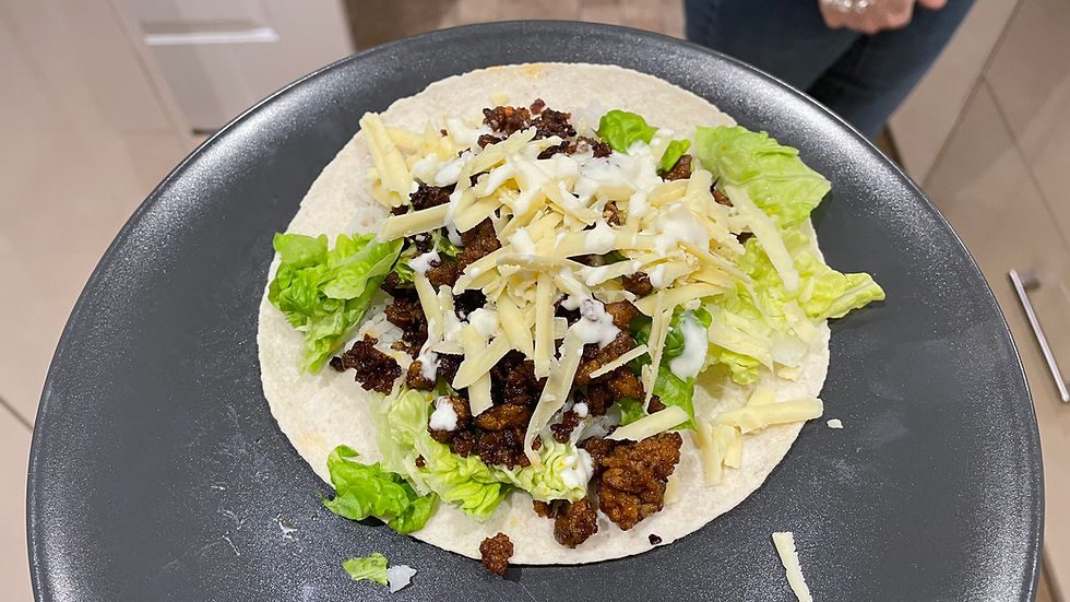 REVIEW Gousto Sticky Chilli Beef Burritos With Lime Mayo