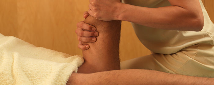 Técnica osteopática en el gemelo