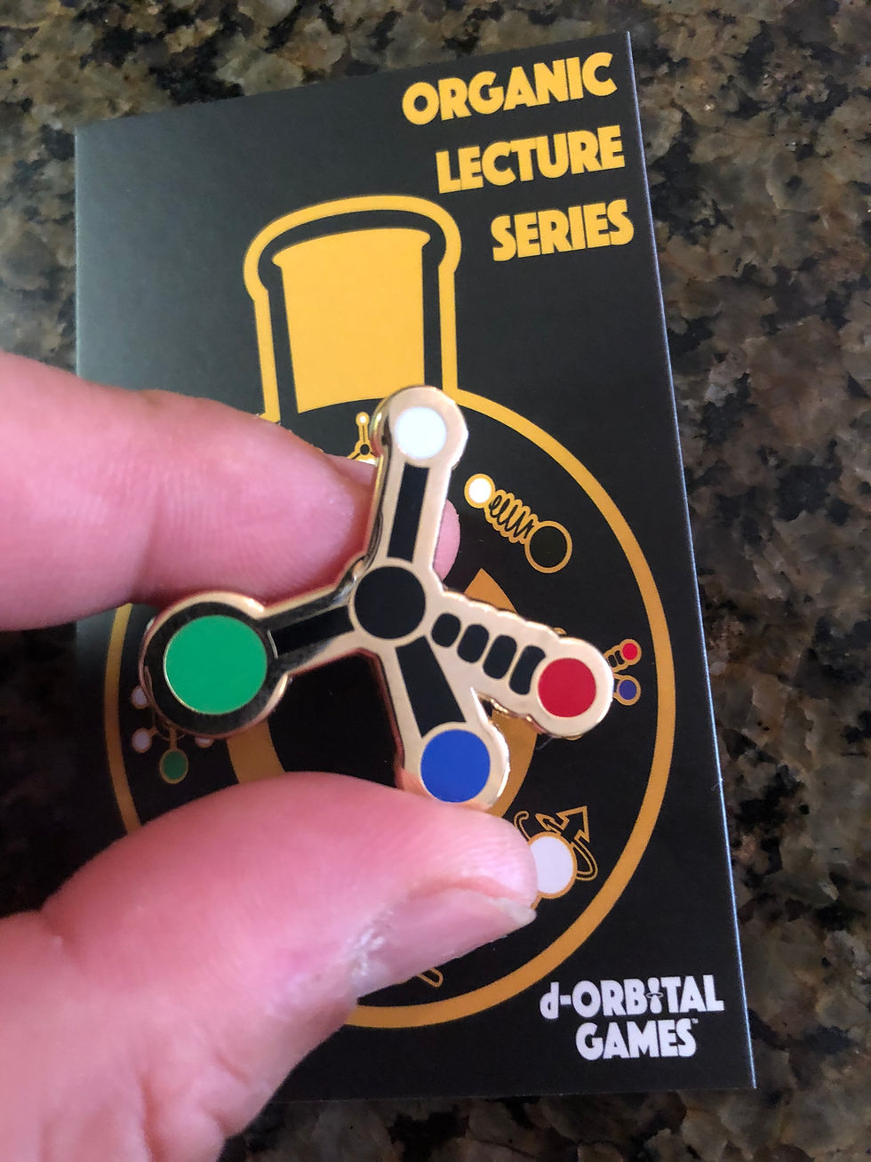 Thumbnail: Stereochemistry Badge Pin - Metallic Hard Enamel