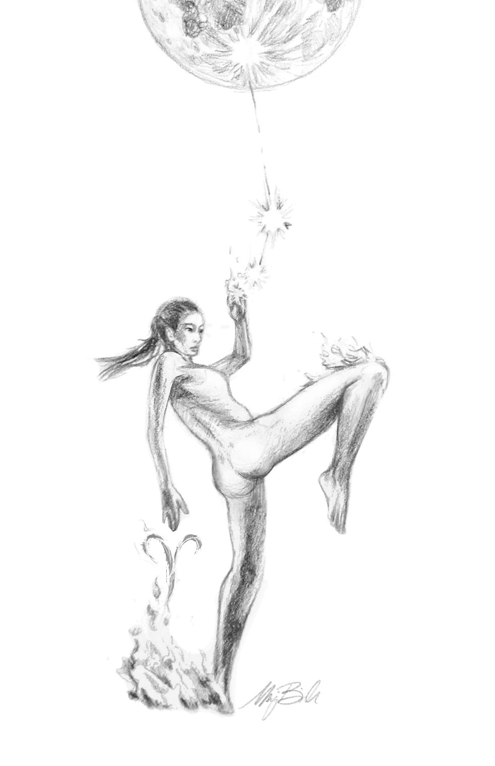Thumbnail: Full Moon in Aries print