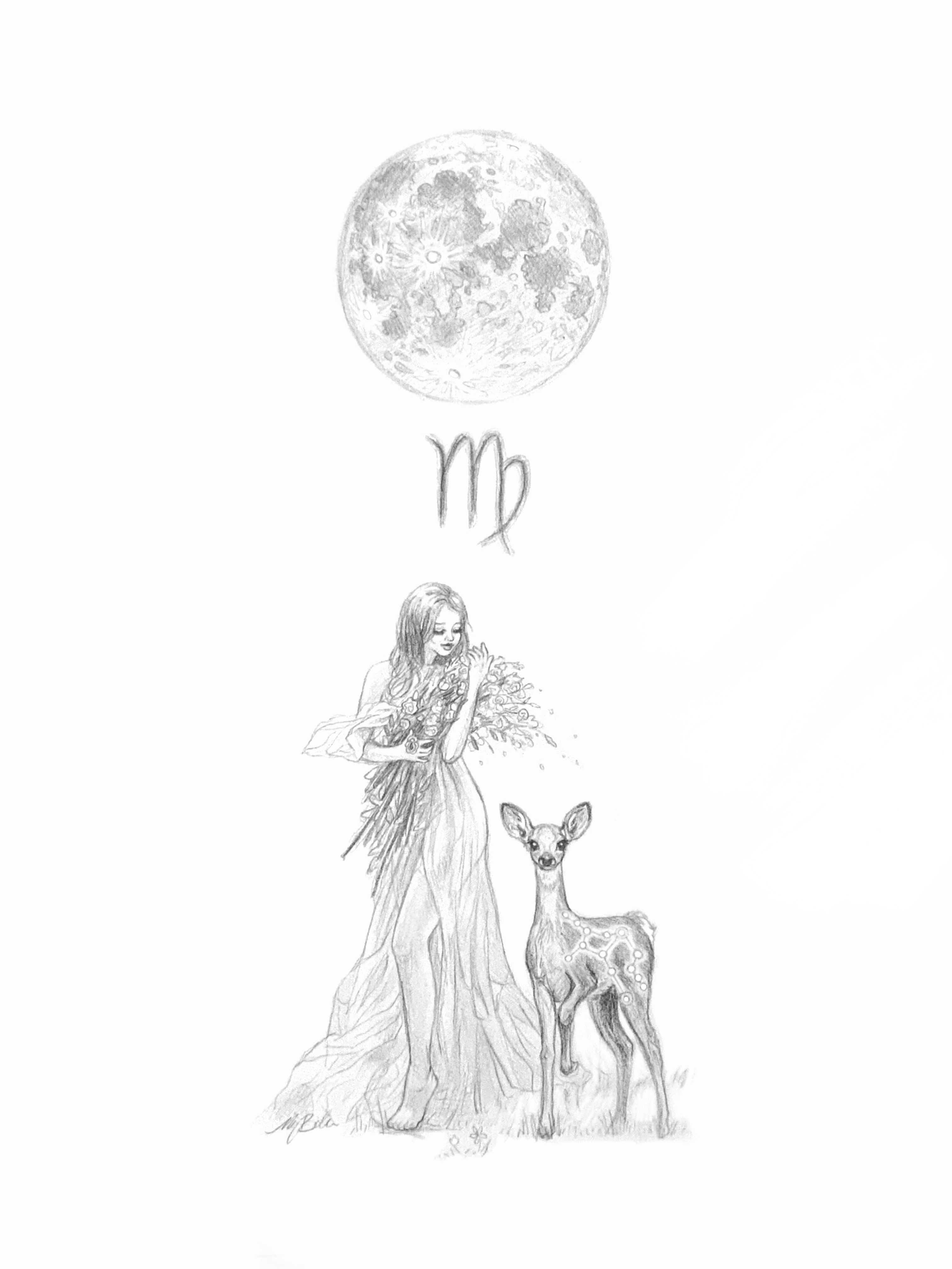 Full Moon in Virgo - Original