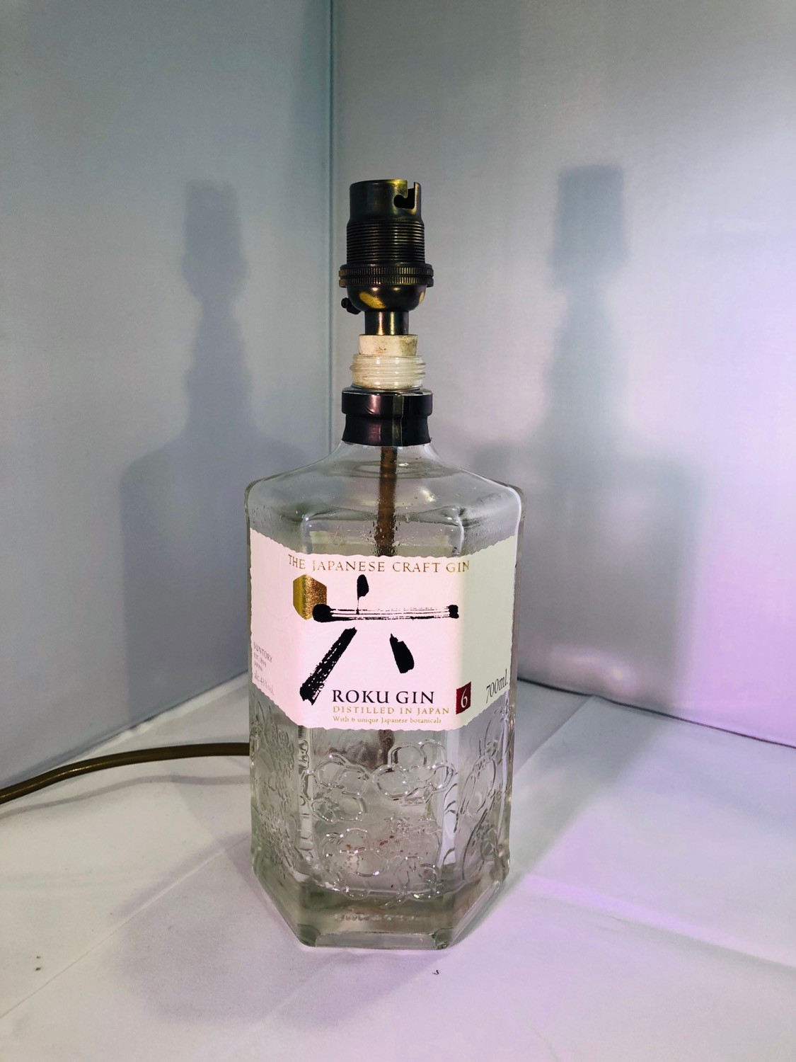 Roku Gin Bottle Lamp