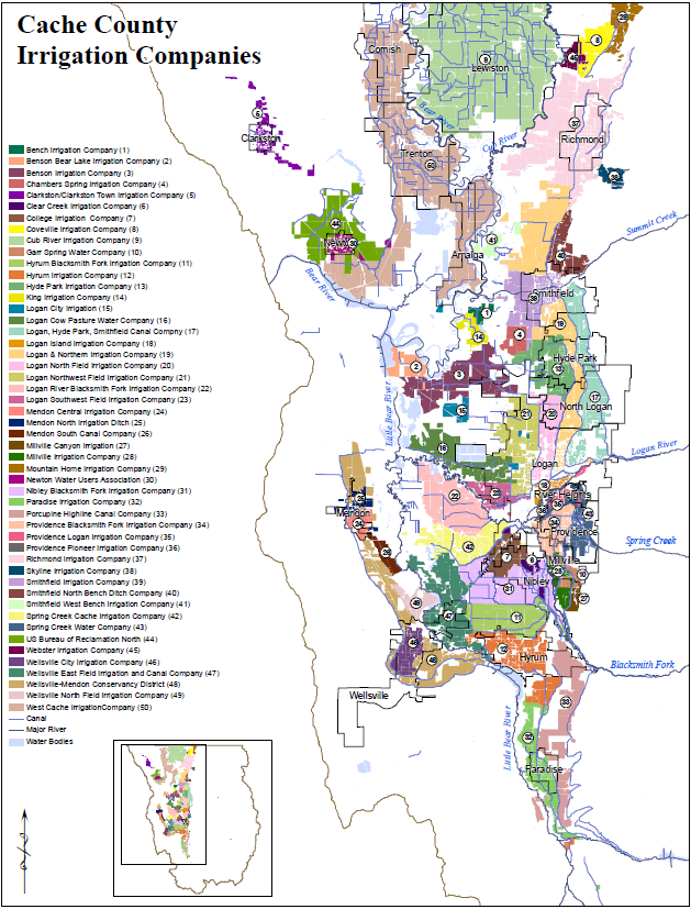 Cache County Canal Map.PNG