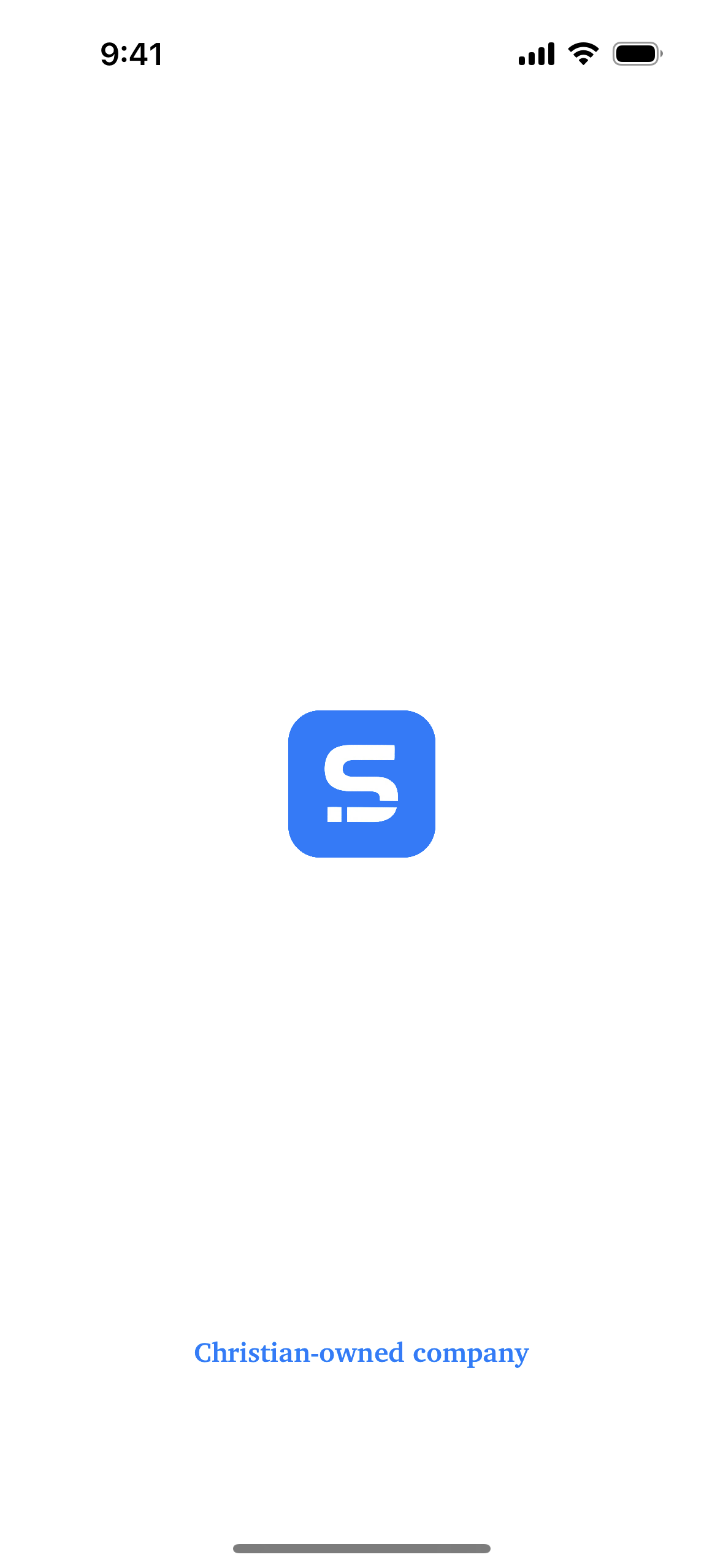 Screenshot of logo in iSunday app