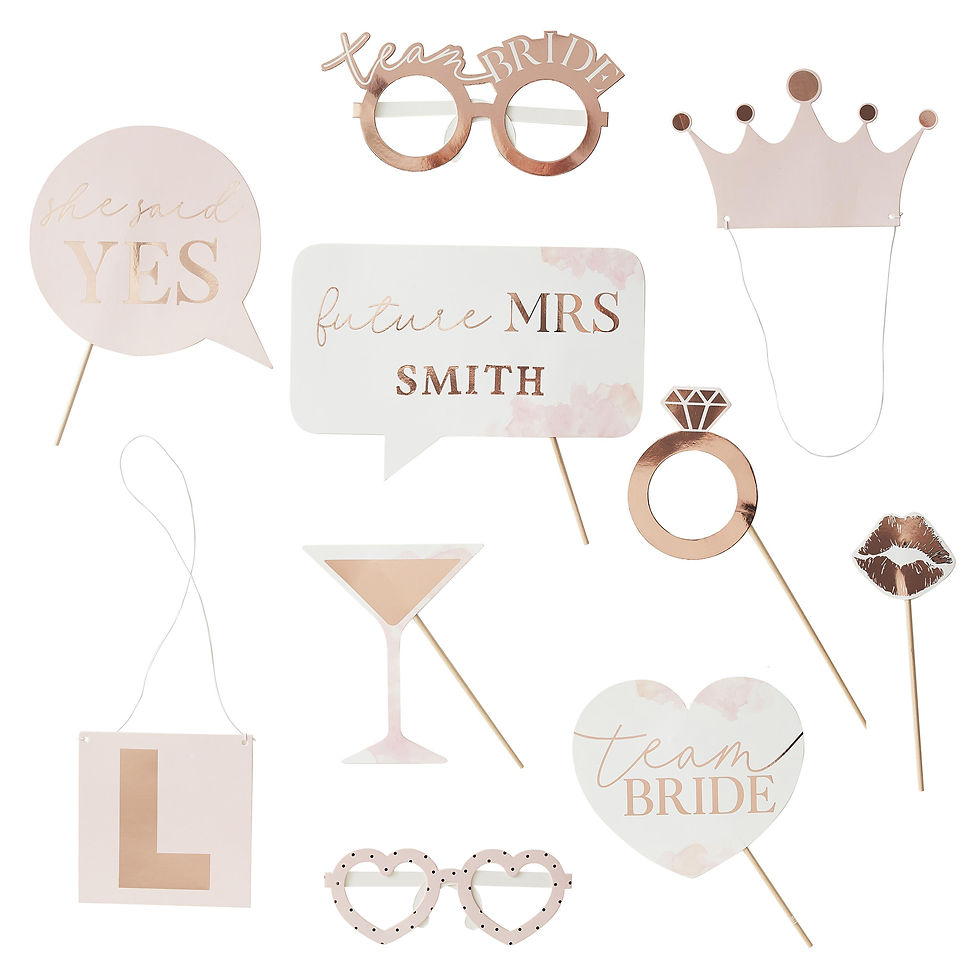 Miniatura: Photobooth "Team Bride" - Rosa Gold
