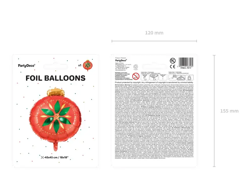 Miniatura: Palloncino Pallina di Natale
