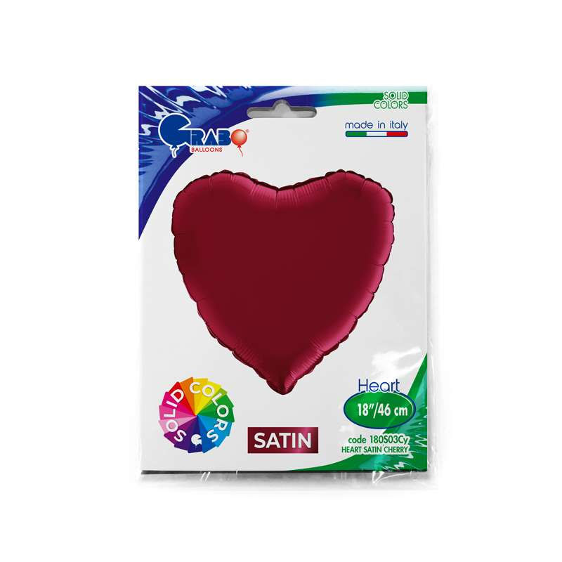 Miniatura: Palloncino Cuore - Rosso Ciliegia "Satin Cherry"