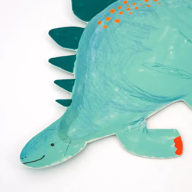 Miniatura: 4 Piatti Dinosauro - Sagomati