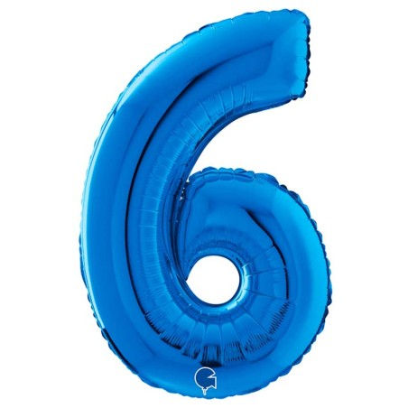 Miniatura: Palloncino numero blu - 66 cm