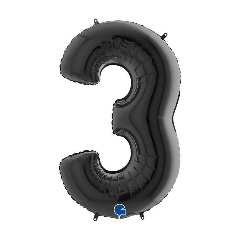 Miniatura: Palloncino Numero - Nero