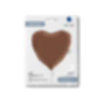 Miniatura: Palloncino cuore - Cioccolato Satinato