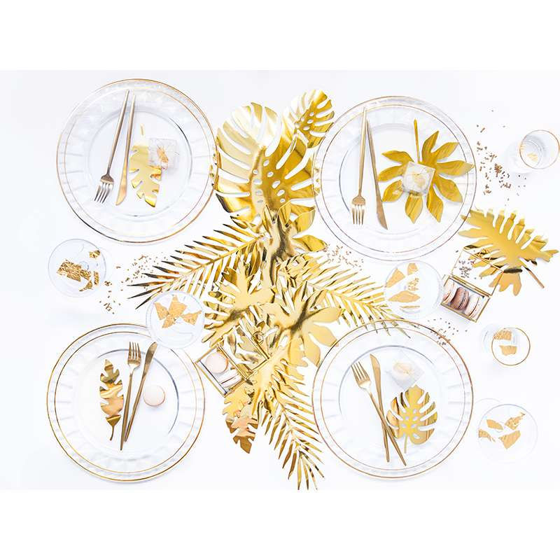 Miniatura: 21 Foglie Tropicali Oro Laminate