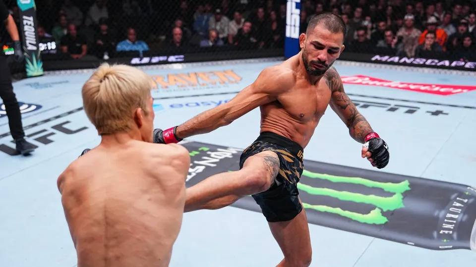 UFC 310 : Pantoja brille avec une soumission dominante, Rakhmonov triomphe face à Machado