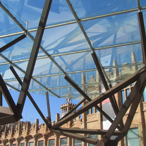 Glass vs. Brick. Modern vs. Old. Barcelona.