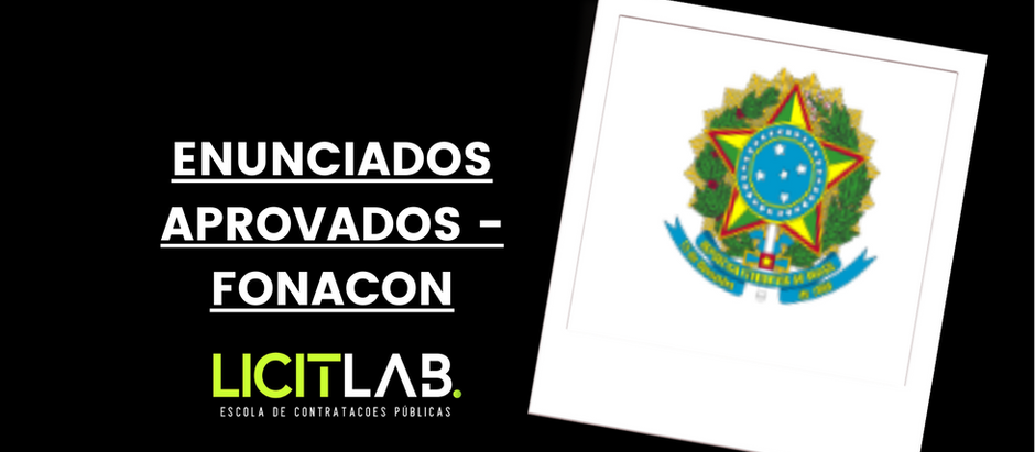 ENUNCIADOS APROVADOS | FONACON