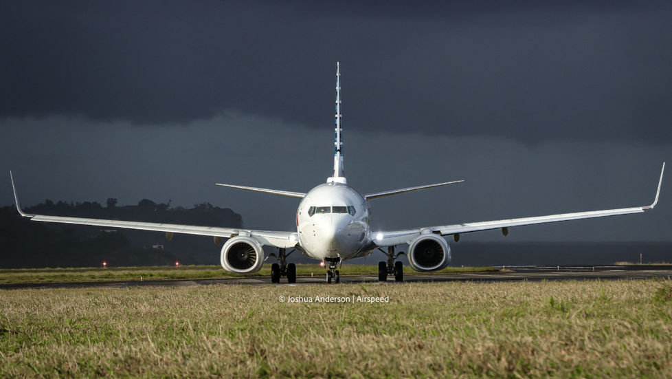 American Airlines B38M at Argyle International Airport (AIA)