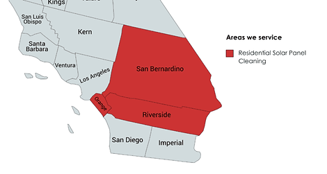 areas served for residential solar panel cleaning