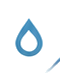 Blue water drop icon representing hydration and nutrition