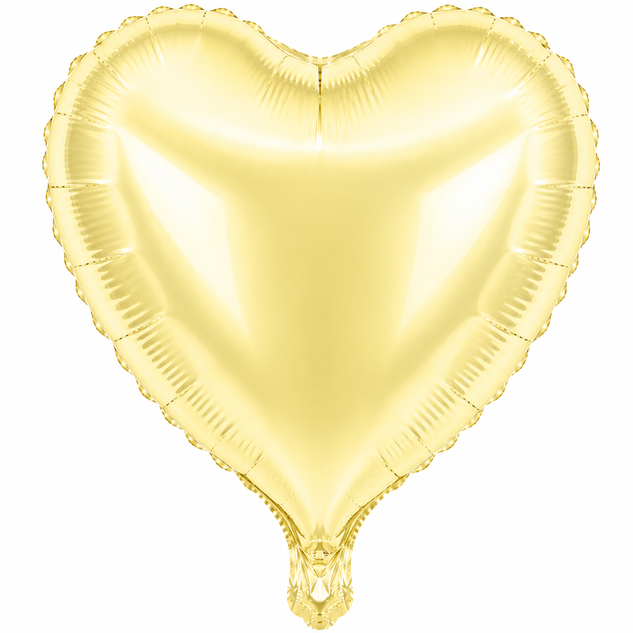 Pastel Yellow 18In Mylar Heart Balloon