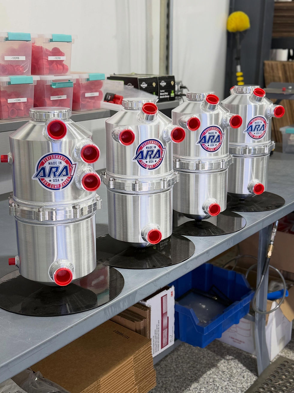 custom 5 gallon dry sump oil tank for AWD trophy truck
