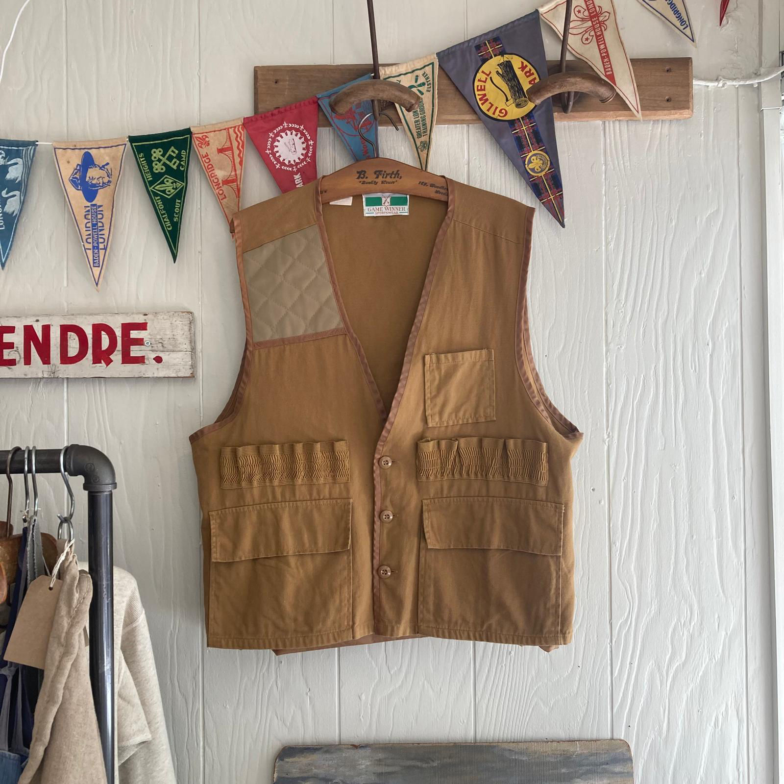 Vintage 1980s USA Canvas Vest L XL
