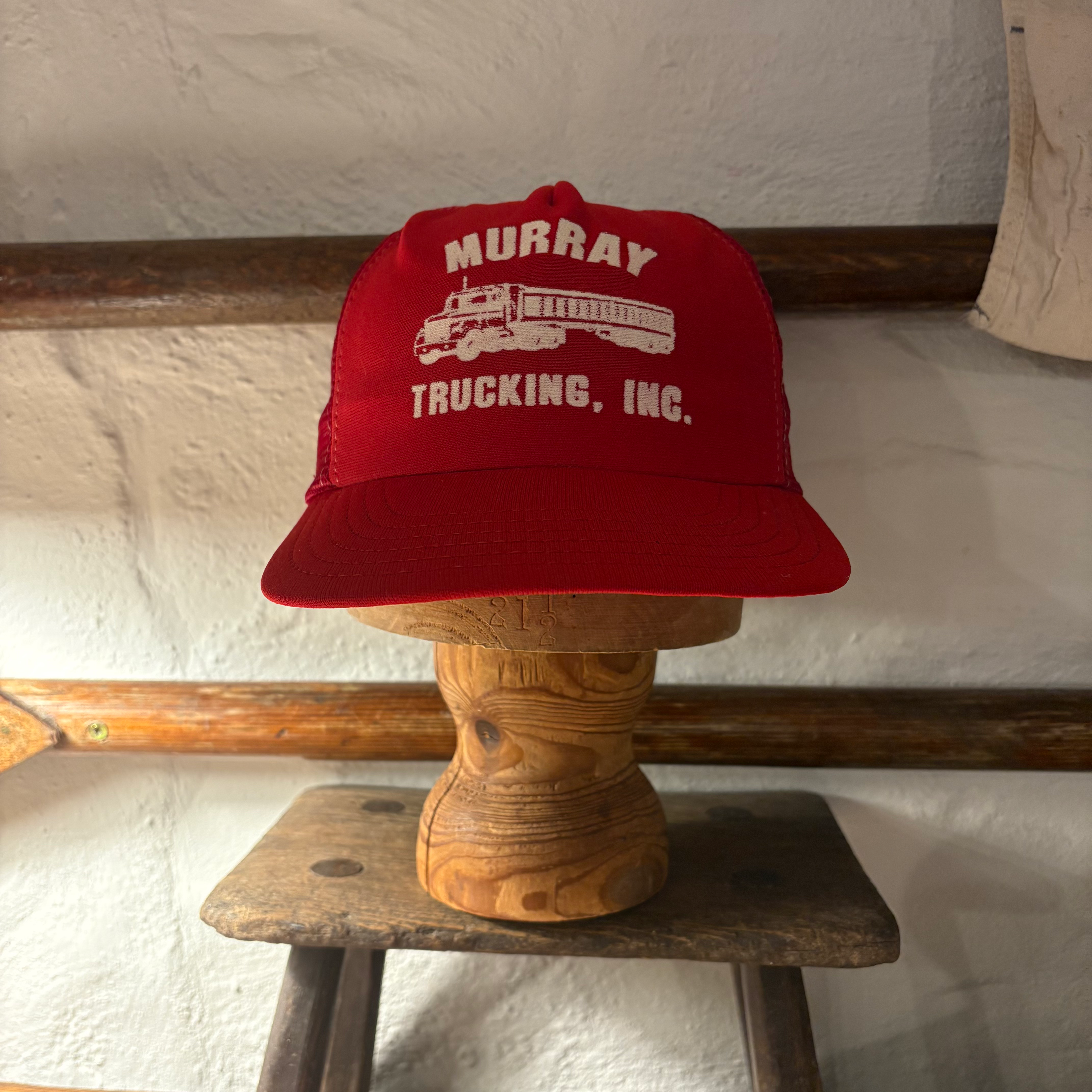 Vintage 1980s USA Murray Trucking Inc. Trucker Cap 