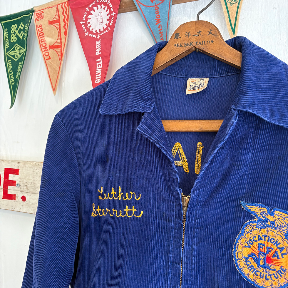 Thumbnail: Vintage 1960s Future Farmers of America Corduroy Jacket XS S