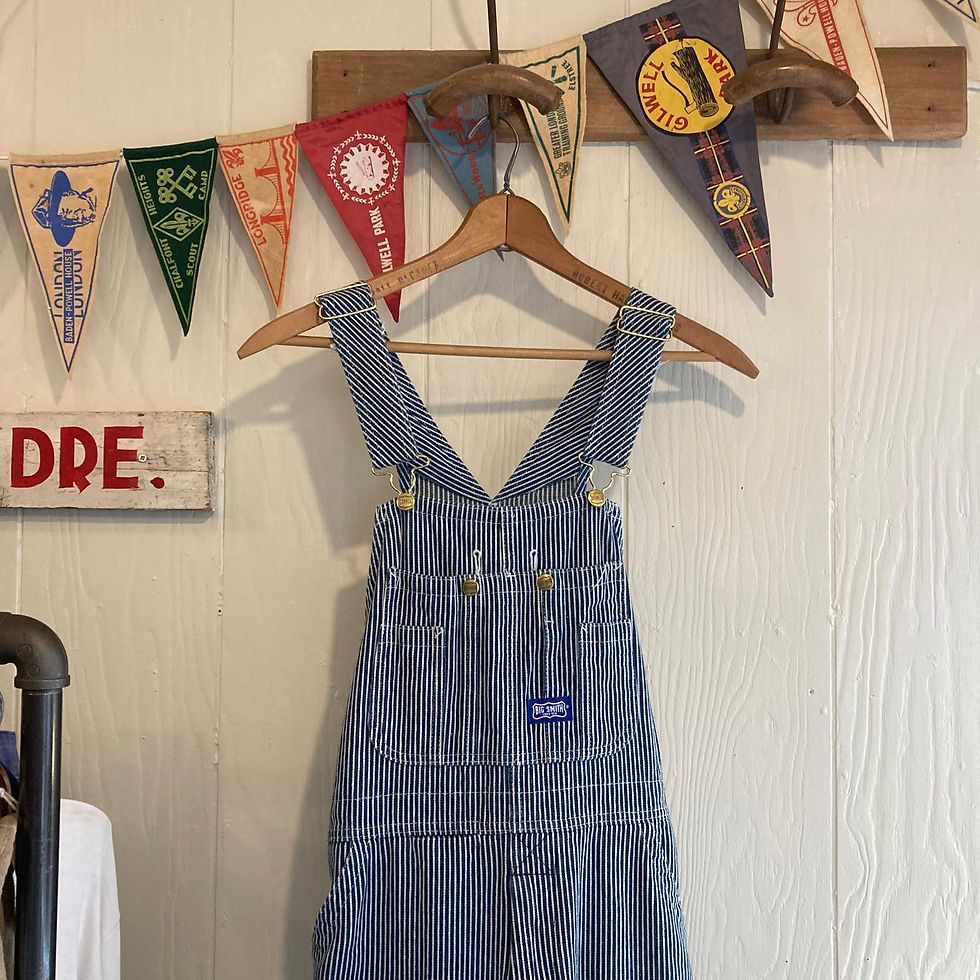 Thumbnail: Vintage USA Big Smith Hickory Striped Workwear Dungarees M