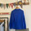 Thumbnail: Vintage French Cobalt Workwear Deadstock Jacket L 